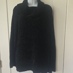Lucky Brand Black Cowl Neck Sweater